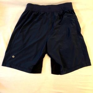 LULU LEMON DARK NAVY BLUE PACE BREAKER 9” SHORT